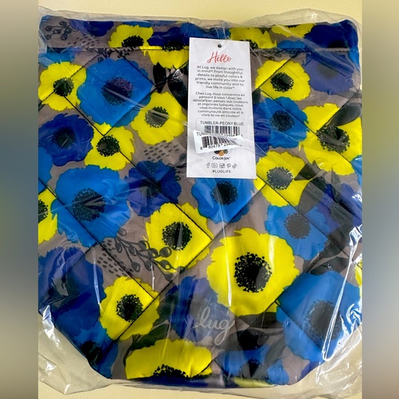 NWT Lug Tumbler Storage Pouch in Peony Blue - Picture 2 of 5